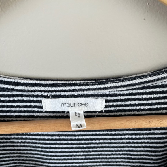 Maurice Brand Navy Striped Mini Summer Dress - Picture 2 of 3